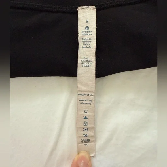 Lululemon Athletica Black Capri Leggings - Picture 3 of 4